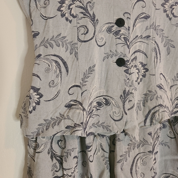 Vintage Catch Me Sage Matching Vest Short Srt - Picture 2 of 16